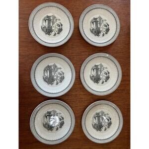 Wm‎ Adams & Sons Real English Ironstone Minuet 6.125" Bread Plates (6)